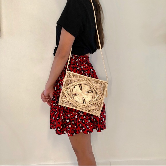 Rectangular Straw Bag - Picture 7 of 8